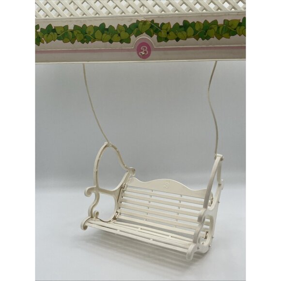 Vintage Mattel 1984 Barbie Glamour Home White Swing & Canopy Replacement Parts - Picture 15 of 15
